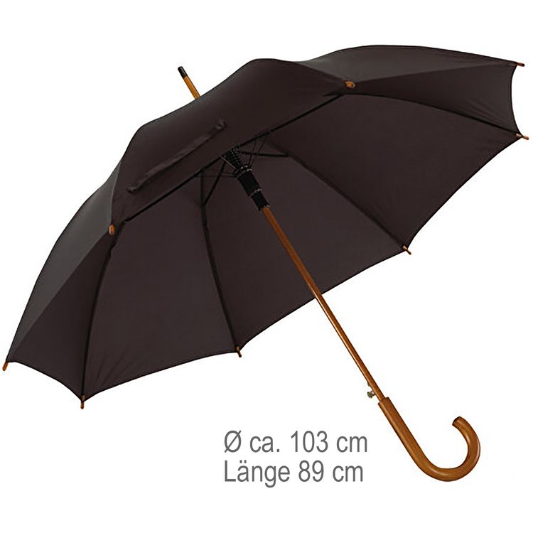 Stockschirm schwarz Ø 103 cm 89 cm lang Automatik Hochzeit Beerdigung Stockschirm schwarz Ø 103 cm 89 cm lang Automatik Hochzeit Beerdigung Regenschirm Zubehör Accessoire Trauung Brautpaar Alltag