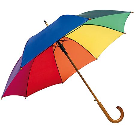 Stockschirm Regenbogenfarben Ø 103 cm 89 cm lang Automatik CSD