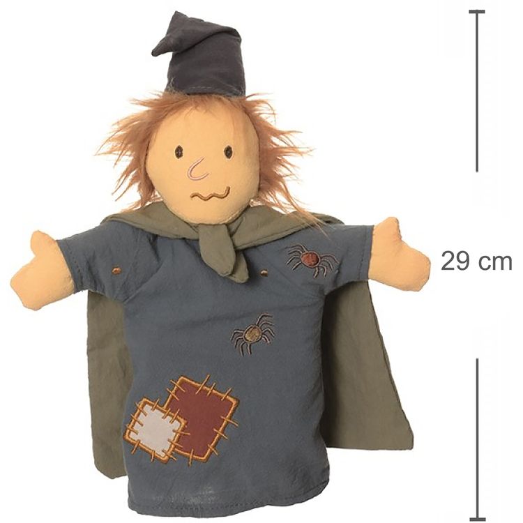 Handpuppe Hexe 29 cm Zubehör für Puppen- und Kasperletheater Handpuppe Hexe 29 cm Zubehör für Puppen- und Kasperletheater Zauberer Magier Plüschtier Plüschpuppe für Kinder Geschenkidee Märchen Handpuppe Kindergarten Geburtstag