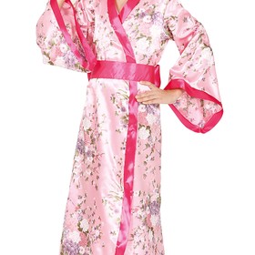 Geisha Kostüm Kimono Ms. Sakura für Kinder 5-12 Jahre rosa Kleid Kimono & Gürtel Andere Länder Altes Japan Kaiserreich Fasching Karneval Mottoparty