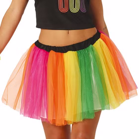 80er Jahre Kostüm Sandra loves the 80's für Damen Gr. 36-40 Rock bauchfreies T-Shirt bunt 80's 90's Mottoparty Fasching Karneval Neonparty 80er Jahre Kostüm Sandra loves the 80's für Damen Gr. 36-40 Rock bauchfreies T-Shirt bunt 80's 90's Mottoparty Fasching Karneval Neonparty