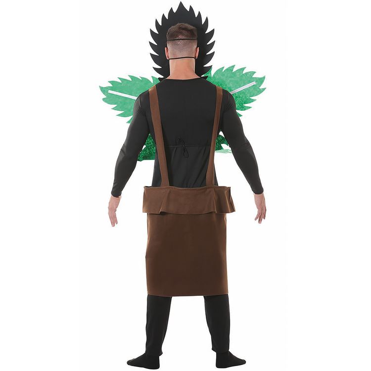 Kiffer Kostüm Hanf-Pflanze Joey für Erwachsene Gr. 52/54 grün witziges Marihuana-Kostüm Fasching Karneval Mottoparty Spaßkostüm