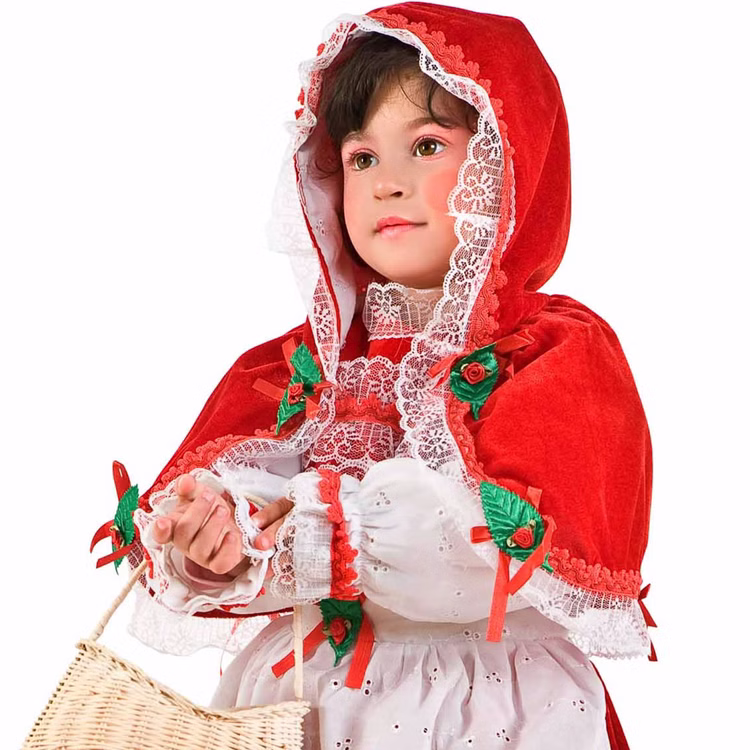 Rotkäppchen Kostüm inkl. Korb Deluxe für Kinder 4-5 Jahre Kleid Märchen Fasching Karneval Mottoparty Kindertheater Rotkäppchen Kostüm inkl. Korb Deluxe für Kinder 4-5 Jahre Kleid Märchen Fasching Karneval Mottoparty Kindertheater