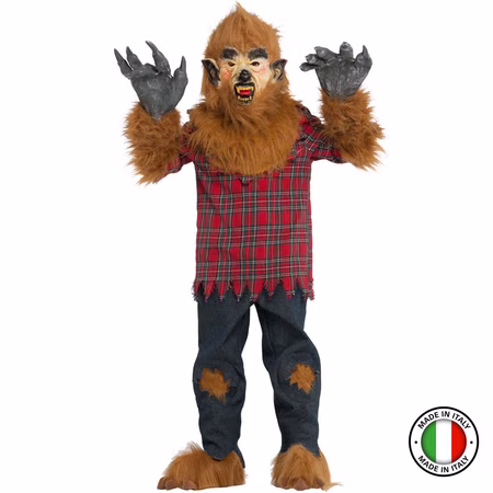 Werwolf Kostüm Jake Deluxe mit Wolfmaske für Kinder 7-9 Jahre Tier Wolf Tierkostüm mit Maske Halloween Fasching Karneval Mottoparty Werwolf Kostüm Jake Deluxe mit Wolfmaske für Kinder 7-9 Jahre Tier Wolf Tierkostüm mit Maske Halloween Fasching Karneval Mottoparty