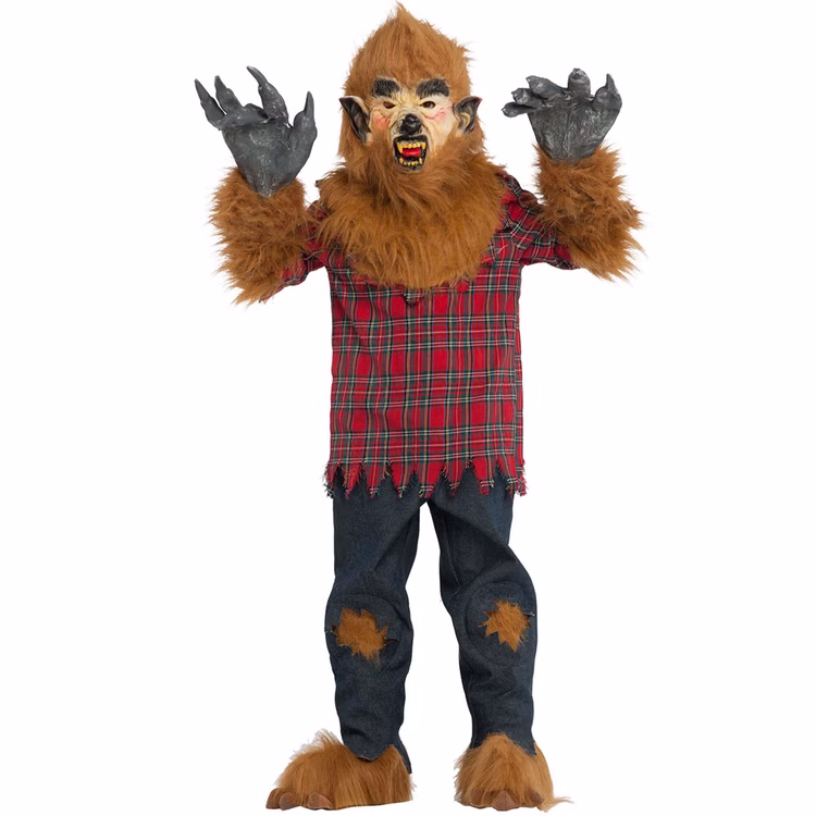 Werwolf Kostüm Jake Deluxe mit Wolfmaske für Kinder 7-9 Jahre Tier Wolf Tierkostüm mit Maske Halloween Fasching Karneval Mottoparty Werwolf Kostüm Jake Deluxe mit Wolfmaske für Kinder 7-9 Jahre Tier Wolf Tierkostüm mit Maske Halloween Fasching Karneval Mottoparty