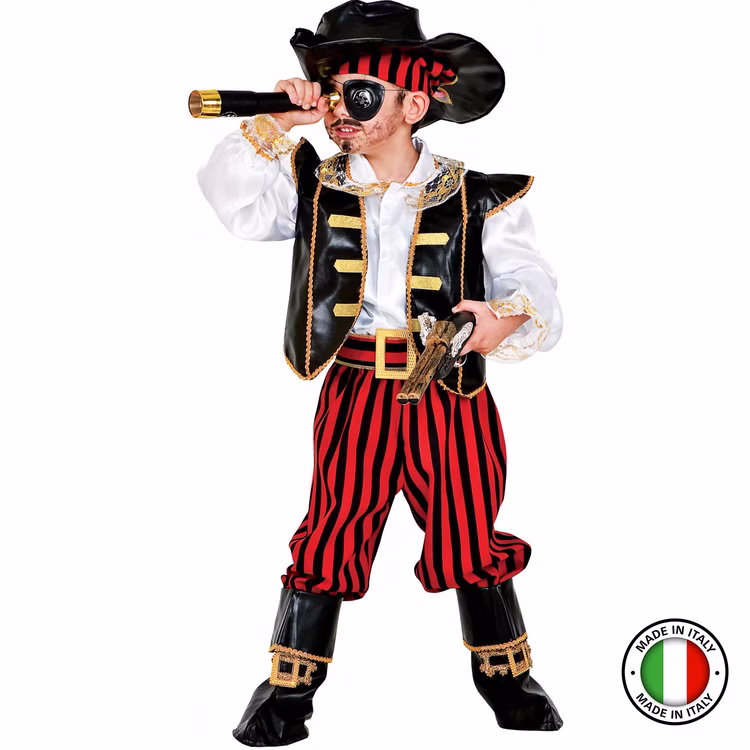Piraten Kostüm Seeräuber Philippe Deluxe inkl. Zubehör für Kinder 4-8 Jahre Augenklappe Fernrohr Pistole Piraten-Abzeichen Fasching Karneval Mottoparty Kindergeburtstag Piraten Kostüm Seeräuber Philippe Deluxe inkl. Zubehör für Kinder 4-8 Jahre Augenklappe Fernrohr Pistole Piraten-Abzeichen Fasching Karneval Mottoparty Kindergeburtstag