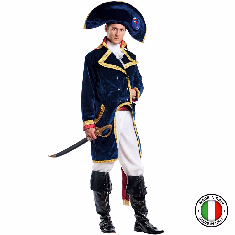 Napoleon Kostüm Kaiser Bonaparte Deluxe für Herren Gr. L-XL weiß-blau Uniform Historisch Fasching Karneval Mottoparty Napoleon Kostüm Kaiser Bonaparte Deluxe für Herren Gr. L-XL weiß-blau Uniform Historisch Fasching Karneval Mottoparty