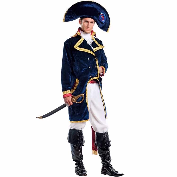 Napoleon Kostüm Kaiser Bonaparte Deluxe für Herren Gr. L-XL weiß-blau Uniform Historisch Fasching Karneval Mottoparty Napoleon Kostüm Kaiser Bonaparte Deluxe für Herren Gr. L-XL weiß-blau Uniform Historisch Fasching Karneval Mottoparty