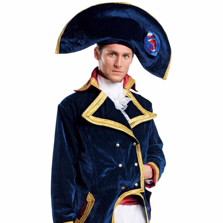 Napoleon Kostüm Kaiser Bonaparte Deluxe für Herren Gr. L-XL weiß-blau Uniform Historisch Fasching Karneval Mottoparty Napoleon Kostüm Kaiser Bonaparte Deluxe für Herren Gr. L-XL weiß-blau Uniform Historisch Fasching Karneval Mottoparty