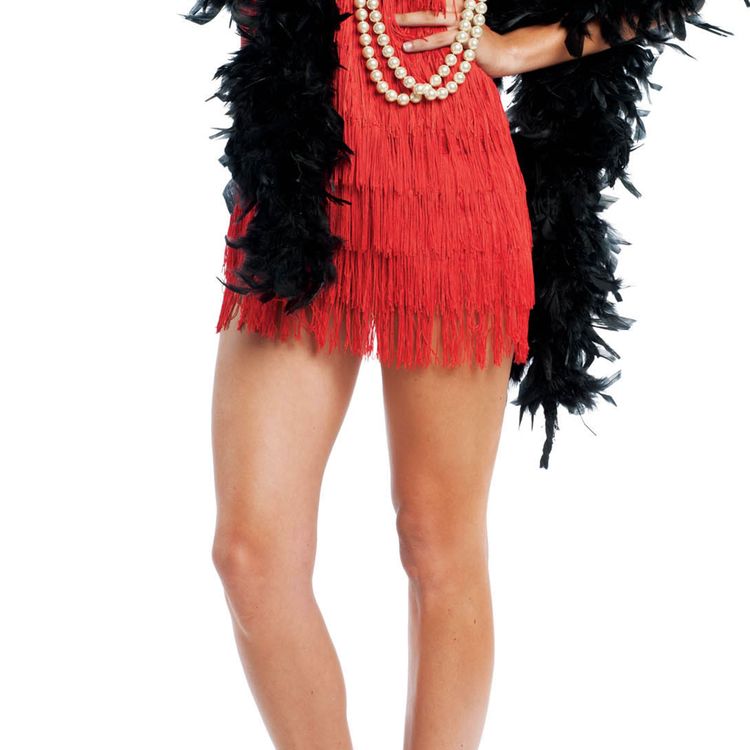 Charleston Kostüm Edith Deluxe für Damen Charleston Kostüm Edith Deluxe für Damen Gr. M-L Kleid rot 20er Fransenkleid Mottoparty Fasching Karneval
