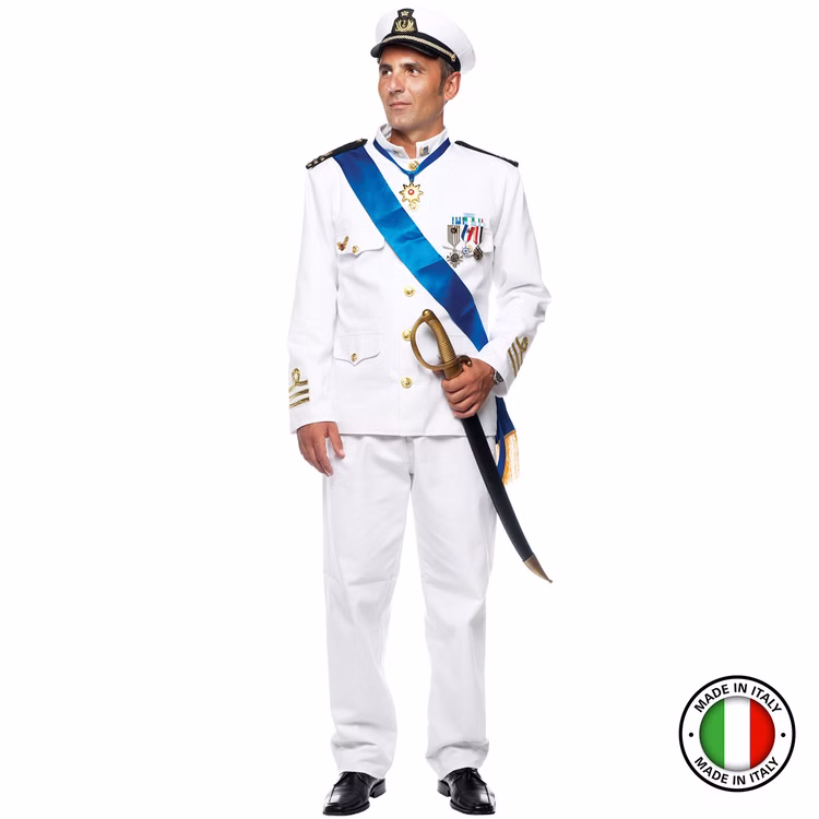 Kapitän Kostüm Marineoffizier Admiral Kai Deluxe für Herren Gr. L-XL Fasching Karneval Mottoparty Kapitän Kostüm Marineoffizier Admiral Kai Deluxe für Herren Gr. L-XL Fasching Karneval Mottoparty