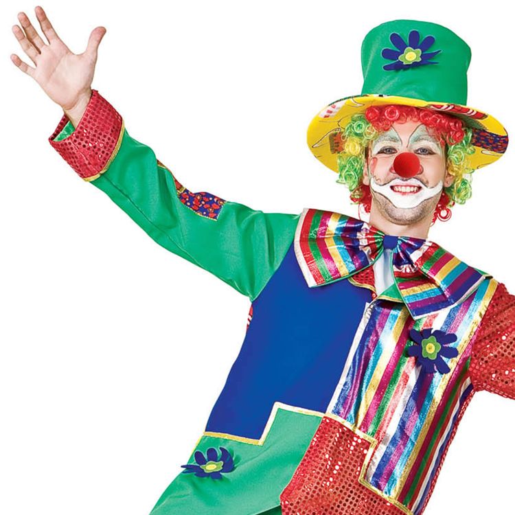 Clown Kostüm Fridolin Fröhlich Deluxe für Erwachsene Clown Kostüm Fridolin Fröhlich Deluxe für Erwachsene Gr. L-XL bunt Spaßmacher Zirkus-Clown Fasching Karneval Mottoparty Kindergeburtstag