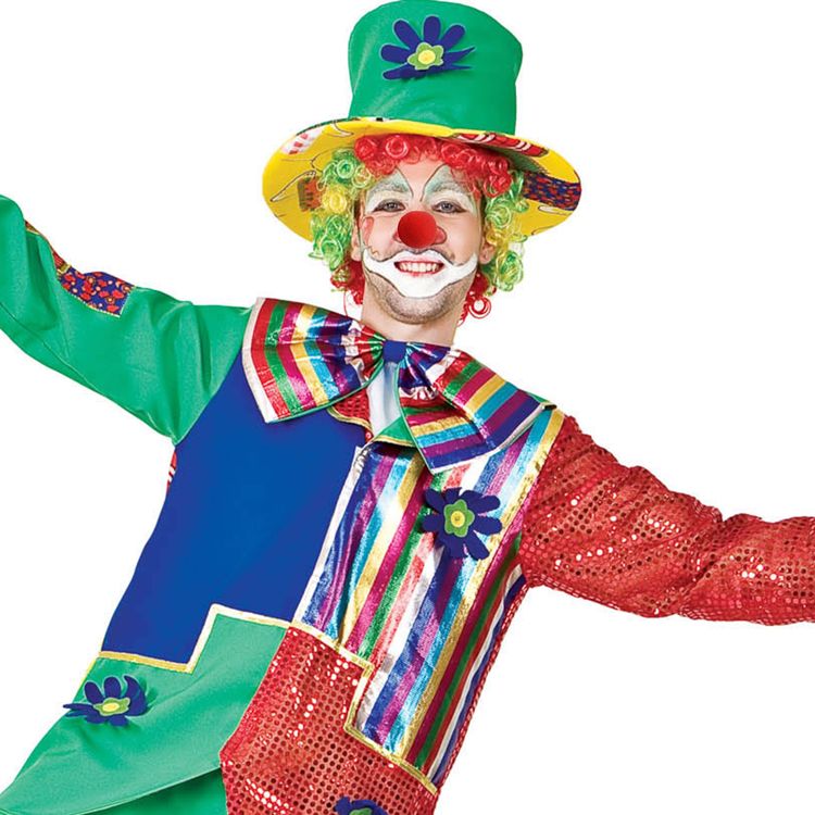 Clown Kostüm Fridolin Fröhlich Deluxe für Erwachsene Clown Kostüm Fridolin Fröhlich Deluxe für Erwachsene Gr. L-XL bunt Spaßmacher Zirkus-Clown Fasching Karneval Mottoparty Kindergeburtstag