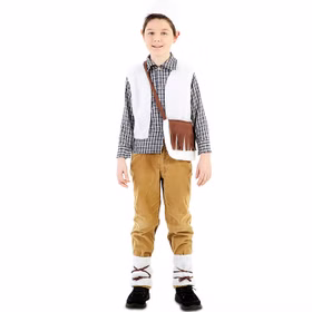 Krippenspiel Kostüm Hirte Jakob Schäfer für Kinder 7-12 Jahre Weihnachten Fasching Karneval Kinder-Theater
