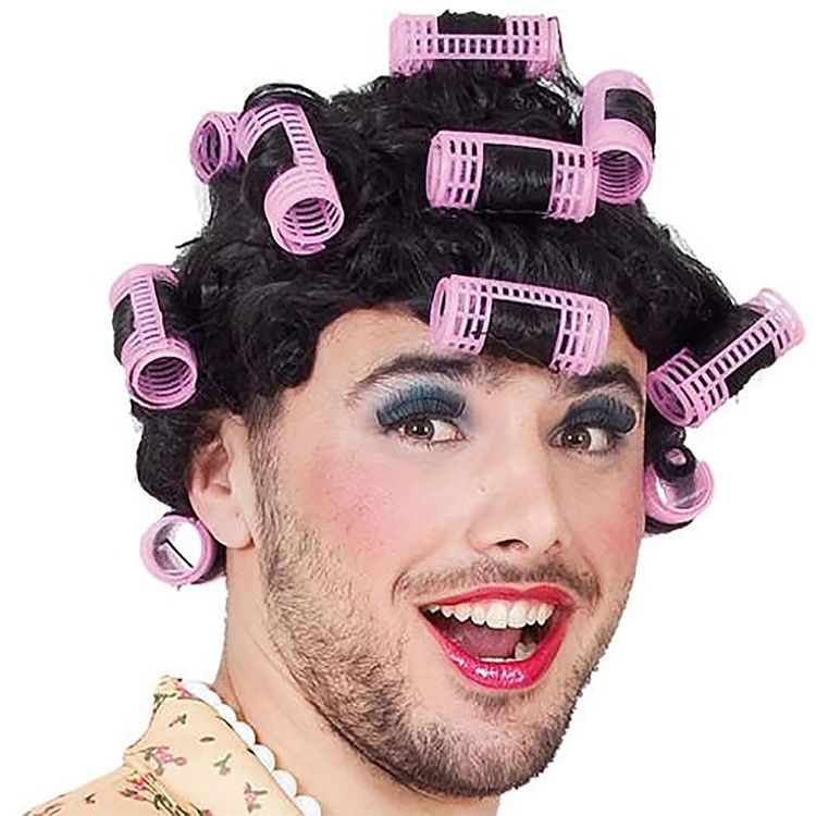 Fotobox Kostüm-Zubehör Hochzeit Geburtstag 12-tlg. Party-Spaß Übersicht über die Einzelteile in einem braunen Koffer mit dem Hinweis, dass es insgesamt 12 Accessoires sind