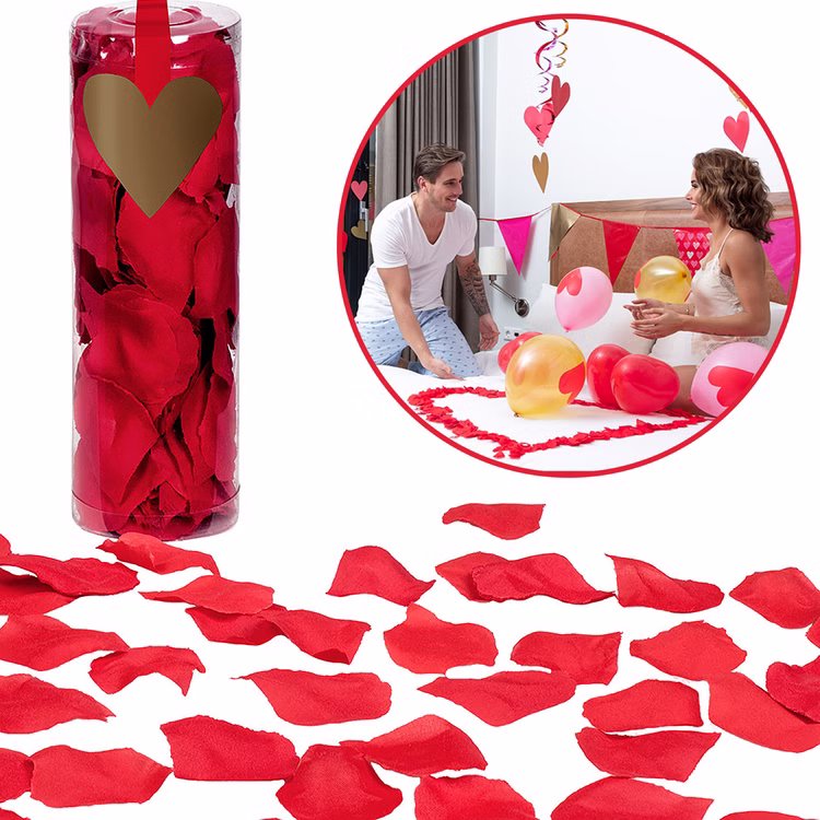 Rote Rosenblätter 288 Stück Streudeko Hochzeit 3,5 cm Tischdeko Party-Zubehör Verlobung Valentinstag Liebesbeweis Dekoideen I love you Rote Rosenblätter 288 Stück Streudeko Hochzeit 3,5 cm Tischdeko Party-Zubehör Verlobung Valentinstag Liebesbeweis Dekoideen I love you