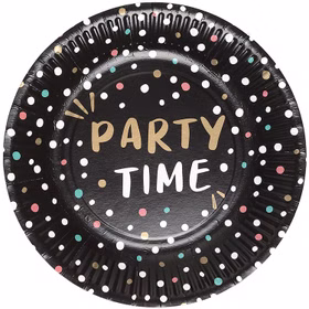 Party Time Party-Set Geburtstag Mottoparty Silvester Tischdeko 47-tlg. Party-Deko Deko Feier Mottoparty Celebrate