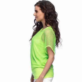 Netzshirt mit Top 90er Jahre Kostüm für Damen Gr. M/L neon-grün Fasching Karneval Mottoparty Kostüm-Zubehör Netzshirt mit Top 90er Jahre Kostüm für Damen Gr. M/L neon-grün Fasching Karneval Mottoparty Kostüm-Zubehör
