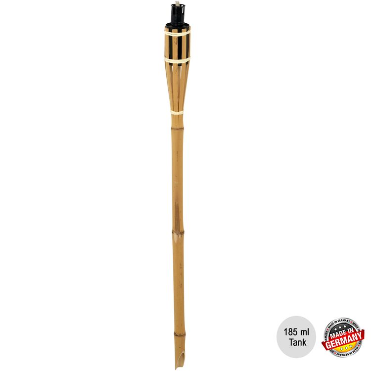 Bambusfackel 20 Stück Gartenfackeln mit Docht 90 cm lang Outdoor-Fackel Deko Garten-Beleuchtung