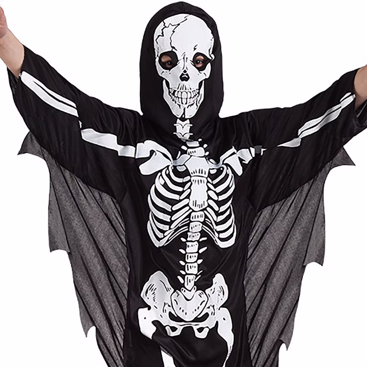 Skelett Kostüm Mr. Scary Halloween Bone für Kinder 4-12 Jahre Knochen Knochen-Kostüm Fasching Karneval Mottoparty Kinderfasching Skelett Kostüm Mr. Scary Halloween Bone für Kinder 4-12 Jahre Knochen Knochen-Kostüm Fasching Karneval Mottoparty Kinderfasching