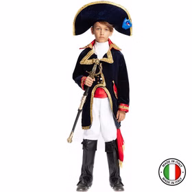 Napoleon Kostüm Bonaparte Deluxe inkl. Schwert für Kinder 9-10 Jahre Uniform Fasching Karneval Mottoparty Andere Länder Historisch