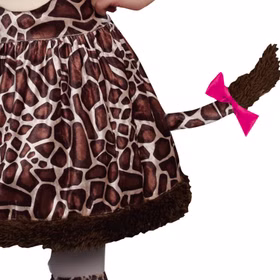 Giraffen Kostüm Sarabi Kleid für Kinder 6-12 Jahre Tier braun Tierkostüm Fasching Karneval Mottoparty Kinderfasching Kindergeburtstag Afrika Andere Länder Savanne