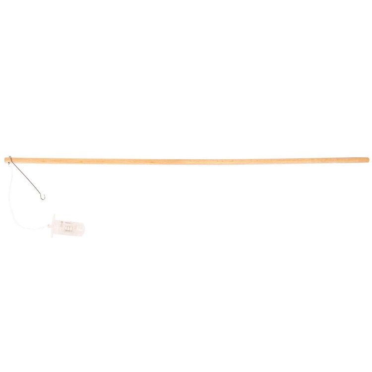 Feuerwehrmann Sam Lampion 25 cm inkl. Laternenstab aus Holz mit LED-Licht Lampionumzug St. Martin Laternenumzug Kindergeburtstag Kinderfasching Halloween