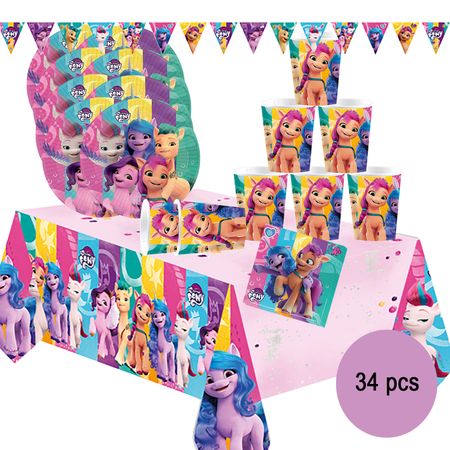 My Little Pony Party-Set Kindergeburtstag 34-tlg. Party-Deko