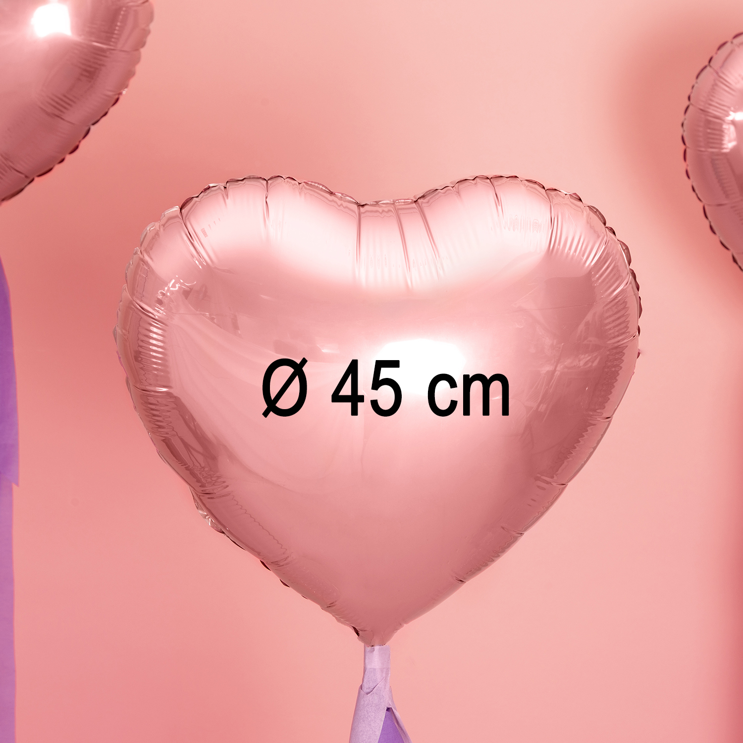 24 Herz-Folienballons (18 Zoll) In Rot, Rosa & Roségold – Für Party & Romantik-Events