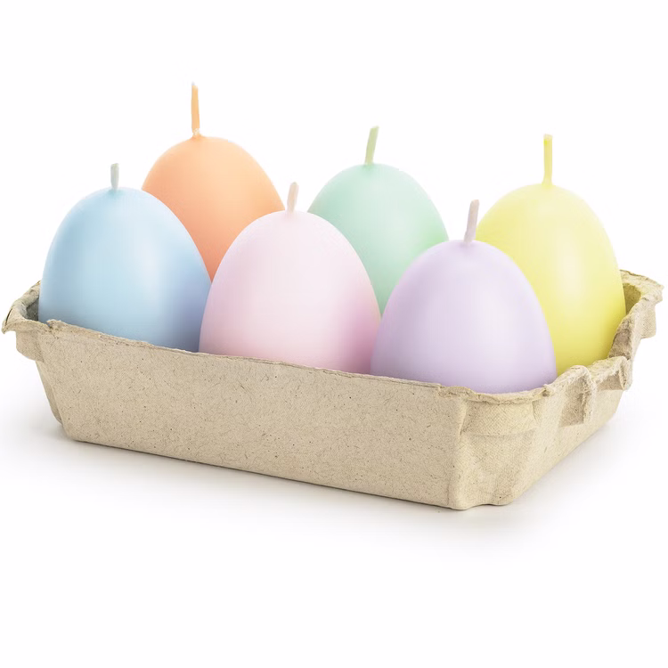 Ostereier Kerzen-Set 6 Stück 7cm hoch pastell Tischdeko Ostern Osterfest Eier Kerze Dekoration Kerzenei Ostereier Kerzen-Set 6 Stück 7cm hoch pastell Tischdeko Ostern Osterfest Eier Kerze Dekoration Kerzenei