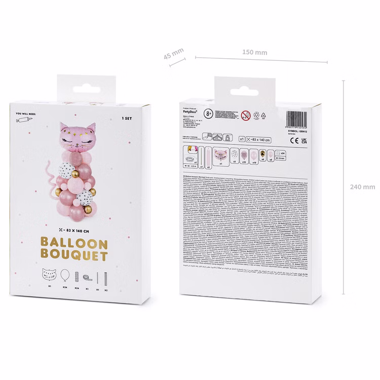 Luftballon Girlande Katze rosa 83 x 140 cm Deko Geburtstag Party-Deko Ballon Dekoration Kinder-Geburtstag Mottoparty Tier-Ballon Bouquet Luftballon Girlande Katze rosa 83 x 140 cm Deko Geburtstag Party-Deko Ballon Dekoration Kinder-Geburtstag Mottoparty Tier-Ballon Bouquet