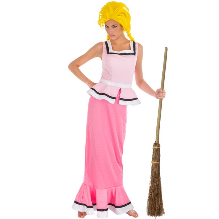 Gutemine Kostüm aus Asterix & Obelix für Damen Gr. S-XL rosa Oberteil und Rock Lizenz-Kostüm Film Fernsehen Fasching Karneval Mottoparty Paar- und Gruppenkostüm