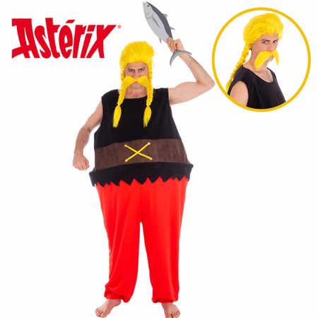 Verleihnix Kostüm Deluxe mit Perücke & Bart Asterix & Obelix für Herren Gr. M-XL gallischer Fischhändler Fasching Karneval Mottoparty Paar- und Gruppenkostüm Comic-Held Verleihnix Kostüm Deluxe mit Perücke & Bart Asterix & Obelix für Herren Gr. M-XL gallischer Fischhändler Fasching Karneval Mottoparty Paar- und Gruppenkostüm Comic-Held