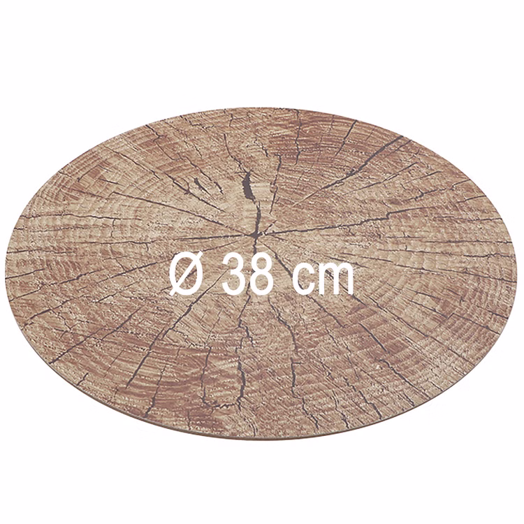 Untersetzer Holz-Optik 8er Platz-Set 38 cm rund abwischbar Tisch-Deko Hochzeit Geburtstag Sommerfest Dekoration Platz-Set Untersetzer Holz-Optik 8er Platz-Set 38 cm rund abwischbar Tisch-Deko Hochzeit Geburtstag Sommerfest Dekoration Platz-Set
