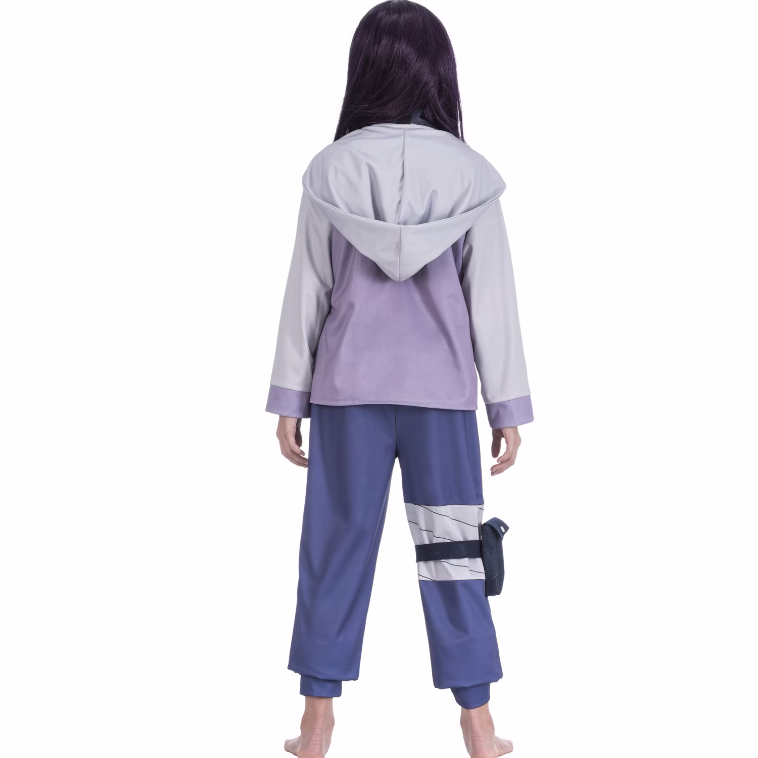 Naruto Kostüm Hinata Uzumaki für Kinder Gr. 128-152 blau lila Manga Fasching Karneval Mlottoparty Anime Kinderfasching Filmheld Familienkostüm Gruppenkostüm