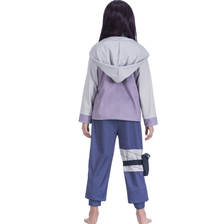 Naruto Kostüm Hinata Uzumaki für Kinder Gr. 128-152 blau lila Manga Fasching Karneval Mlottoparty Anime Kinderfasching Filmheld Familienkostüm Gruppenkostüm