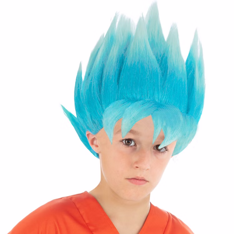 Dragonball Perücke hellblau Goku Saiyan Super für Kinder Kostüm-Zubehör Dragon Ball Super Lizenz-Perücke Fasching Karneval Kinderfasching Kindergeburtstag Mottoparty Dragonball Perücke hellblau Goku Saiyan Super für Kinder Kostüm-Zubehör Dragon Ball Super Lizenz-Perücke Fasching Karneval Kinderfasching Kindergeburtstag Mottoparty