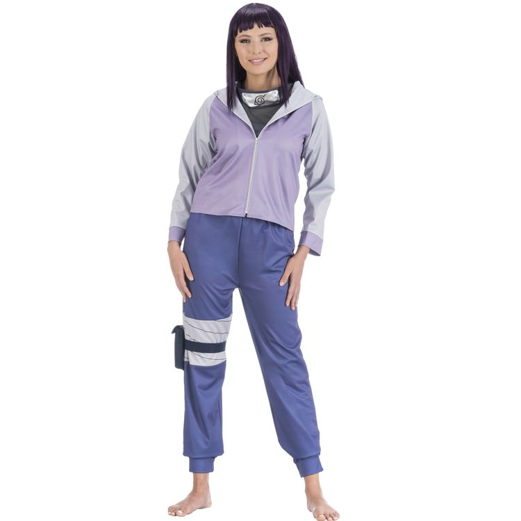 Naruto Kostüm Hinata Uzumaki für Damen Gr. S-L lila Manga Fasching Karneval Mottoparty Anime Paar- und Gruppenkostüm Familienkostüm