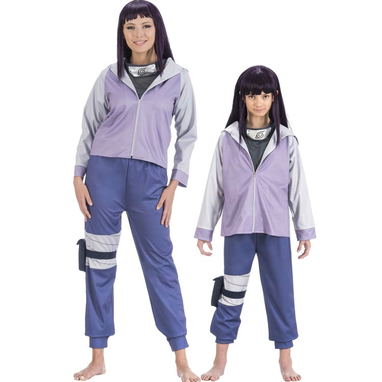 Naruto Kostüm Hinata Uzumaki für Damen Gr. S-L lila Manga Fasching Karneval Mottoparty Anime Paar- und Gruppenkostüm Familienkostüm