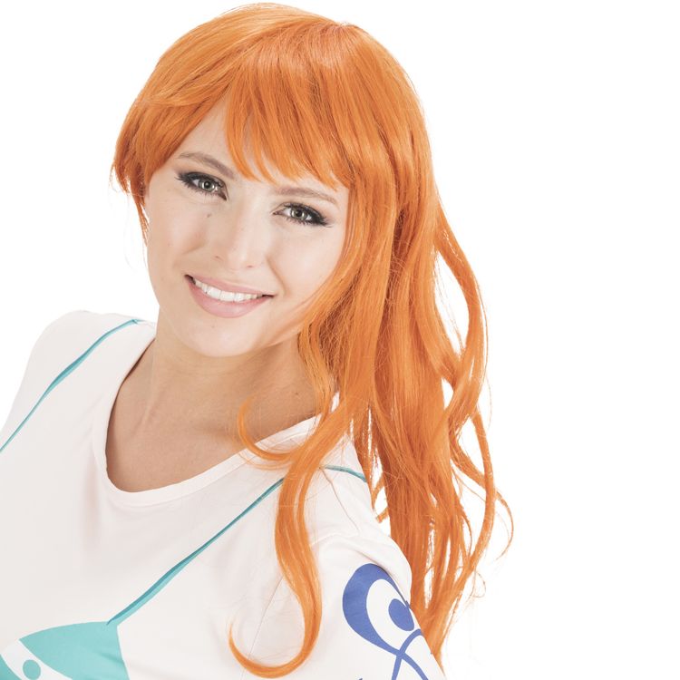 One Piece Perücke Piratin Nami Langhaar-Perücke braun-orange für Damen One Piece Perücke Piratin Nami Langhaar-Perücke braun-orange für Damen Fasching Karneval Mottoparty Filmheld Manga Cosplay Anime Paar- und Gruppenkostüm
