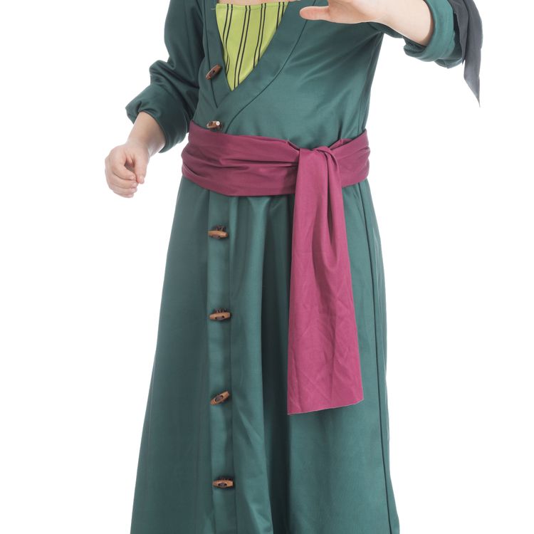 One Piece Kostüm Pirat Lorenor Zoro für Kinder One Piece Kostüm Pirat Lorenor Zoro für Kinder Gr. 128-152 Anime Manga Fasching Karneval Mottoparty Kinderfasching Kindergeburtstag Filmheld Familienkostüm Gruppenkostüm