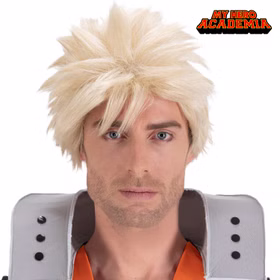 My Hero Academia Perücke Katsuki Bakugo Manga-Perücke blond für Herren Fasching Karneval Mottoparty Anime Manga Paar- und Gruppenkostüm Cosplay My Hero Academia Perücke Katsuki Bakugo Manga-Perücke blond für Herren Fasching Karneval Mottoparty Anime Manga Paar- und Gruppenkostüm Cosplay