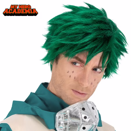 My Hero Academia Perücke Izuku Midoriya Manga-Perücke grün für Herren Fasching Karneval Mottoparty Anime Manga Paar- und Gruppenkostüm Cosplay My Hero Academia Perücke Izuku Midoriya Manga-Perücke grün für Herren Fasching Karneval Mottoparty Anime Manga Paar- und Gruppenkostüm Cosplay