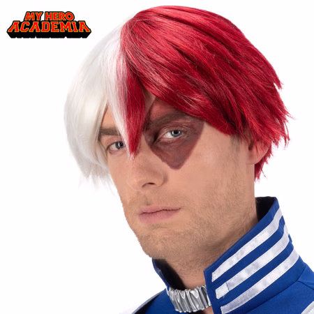My Hero Academia Perücke Shoto Todoroki Manga-Perücke weiß-rot für Herren Fasching Karneval Mottoparty Anime Manga Paar- und Gruppenkostüm Cosplay My Hero Academia Perücke Shoto Todoroki Manga-Perücke weiß-rot für Herren Fasching Karneval Mottoparty Anime Manga Paar- und Gruppenkostüm Cosplay