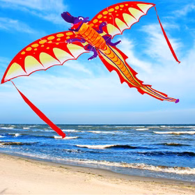 Drache Einleiner Drache Phoenix ab 6 Jahre 4 mm Fiberglas 191 x 102 cm Flugdrache Herbst Drachen steigen Ostsee Nordsee