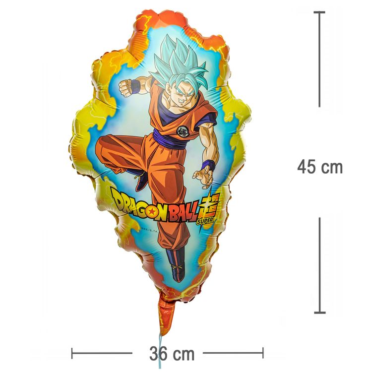 Dragon Ball Folienballon XXL 36 x 45 cm Manga Party-Deko Tisch-Deko Dekoration Geburtstag Kindergeburtstag Manga-Party Mottoparty Serie Comic Ballon Luftballon