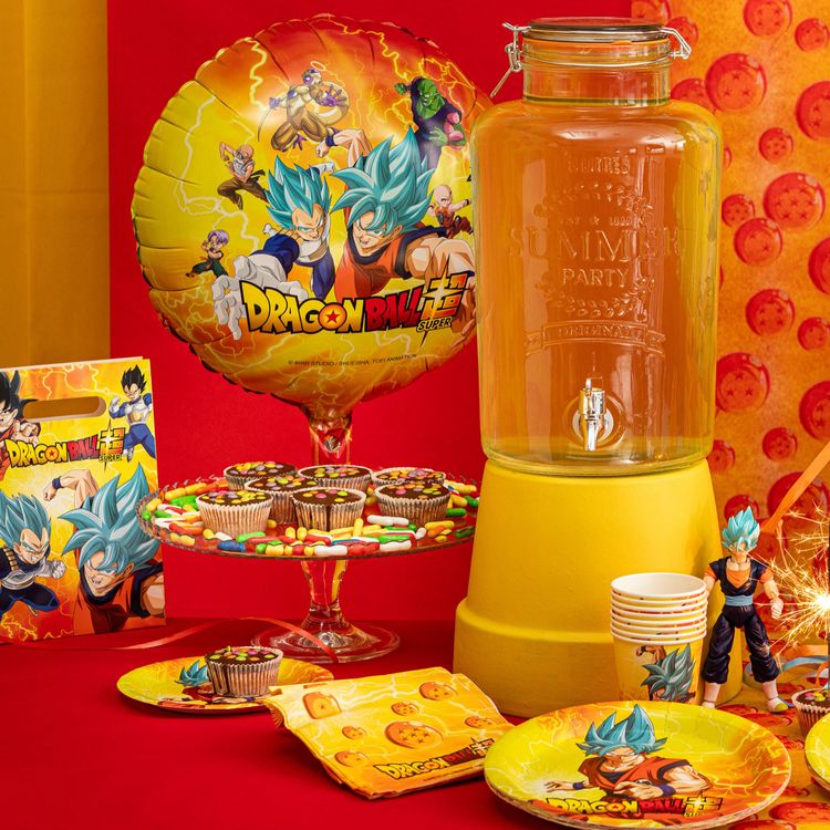 Dragon Ball Folienballon rund Manga 43 cm Party-Deko Dragon Ball Folienballon rund Manga 43 cm Party-Deko Tisch-Deko Dekoration Geburtstag Kindergeburtstag Manga-Party Mottoparty Serie Comic Ballon Luftballon