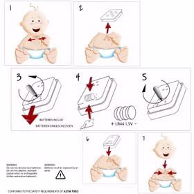 Puppe Merle 47 cm mit Sound Schnuller lange blonde Haare & Bekleidung Spielzeug für Kinder Spielpuppe Babypuppe Spielwaren Geschenk für Kinder Puppenmama