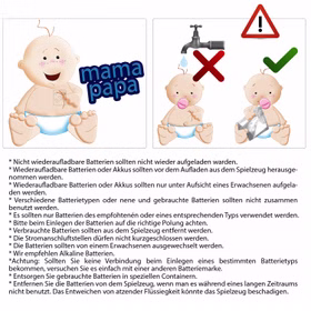 Puppe Merle 47 cm mit Sound Schnuller lange blonde Haare & Bekleidung Spielzeug für Kinder Spielpuppe Babypuppe Spielwaren Geschenk für Kinder Puppenmama