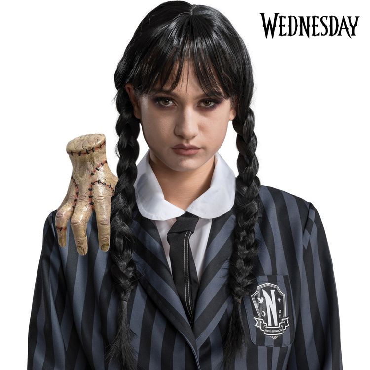 Eiskaltes Händchen aus Latex Hand Schulterhalter Kostüm-Zubehör für Erwachsene Lizenz Accessoire auf der Schuler Fasching Karneval Mottoparty Gruppenkostüm Paarkostüm